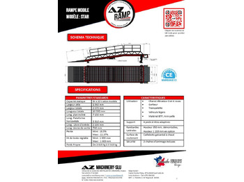 New Loading ramp Loading Ramp with with electric tilting bridge -  AZ RAMP - STAR- 10T-ZR-E. 10 ton capacity: picture 2