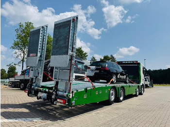 New Dropside/ Flatbed truck Volvo Arbeitsbühnen Baumaschinentransporter mit Rampen: picture 4