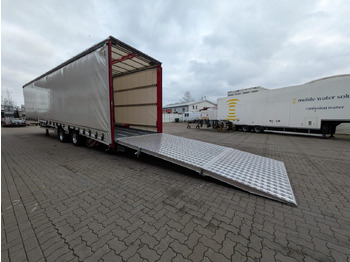 New Low loader semi-trailer Wiese Gabelstaplertransporter mit Rampe: picture 4