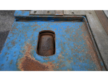 Dropside/ Flatbed semi-trailer Pacton Mega flatbed trailer with twistlocks: picture 4