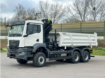 Tipper, Crane truck MAN TGS 33.440 6x6 /3-Seiten- Kipper /  HIAB 228-4: picture 3