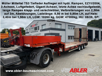 Low loader semi-trailer MÜLLER MITTELTAL