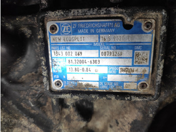 Gearbox for Truck MAN TGA, TGS, TGX: picture 2 Gearbox for Truck MAN TGA, TGS, TGX: picture 2