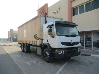 Curtain side truck RENAULT Kerax 380