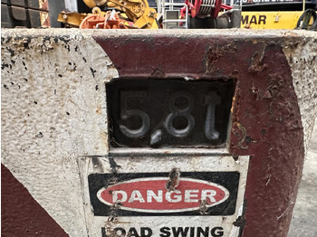 Counterweight for Mobile crane Krupp KMK 4080 - 5110 - 5120 Counterweight 5,8 ton: picture 5 Counterweight for Mobile crane Krupp KMK 4080 - 5110 - 5120 Counterweight 5,8 ton: picture 5