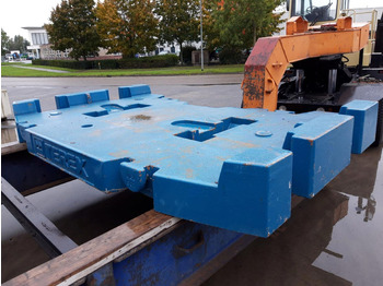 Counterweight for Construction machinery Terex Terex explorer 5800 counterweight 10,5 ton: picture 2