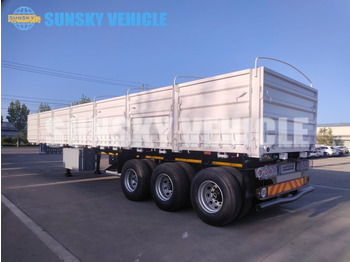 New Dropside/ Flatbed semi-trailer for transportation of bulk materials SUNSKY Drop Side semi trailer: picture 3