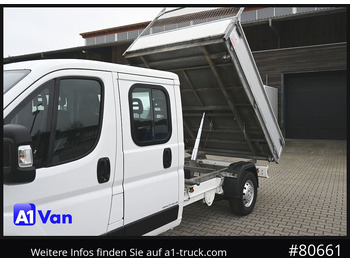 Tipper van, Combi van PEUGEOT Boxer Doka Kipper, AHK, Klima, Standheizung: picture 2
