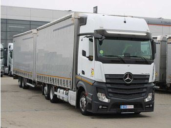 New Curtain side truck Mercedes-Benz Actros 2542, 6x2, EURO 6 + PANAV TV018M: picture 2