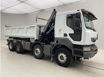 Tipper, Crane truck Renault Kerax 410 DXi - 8x4*: picture 3