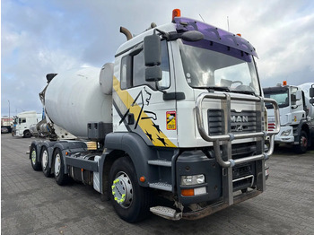 Concrete mixer truck MAN TGA 35.400 8X4 9 M 3 Stetter Mixer: picture 2