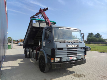 Tipper, Crane truck Scania 113.320 dump truck: picture 2