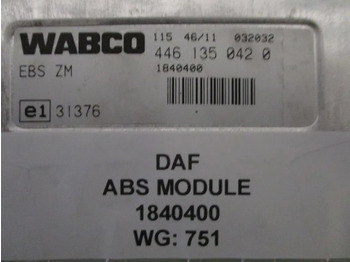 Electrical system DAF 1840400 ABS MODULE: picture 2