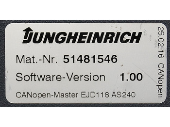 ECU for Material handling equipment Jungheinrich 51206665 | Rij/hef regeling Drive/lift controller AS2409 i S Index : picture 3