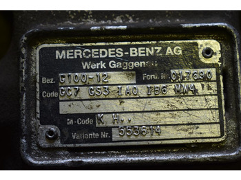 Gearbox for Truck MERCEDES-BENZ ATEGO G 100 - 12 WITH HYDRAULIC LEVER: picture 5 Gearbox for Truck MERCEDES-BENZ ATEGO G 100 - 12 WITH HYDRAULIC LEVER: picture 5