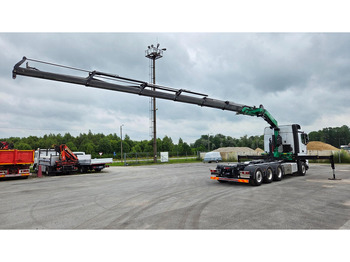 Hook lift truck, Crane truck Mercedes-Benz Arocs 3253 8X4*4 Fassi F295: picture 2