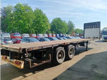 Dropside/ Flatbed semi-trailer Fruehauf 2 Axle Fruehauf , Flat trailer , Drum Brakes: picture 3