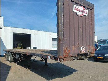 Dropside/ Flatbed semi-trailer Fruehauf 2 Axle Fruehauf , Flat trailer , Drum Brakes: picture 4