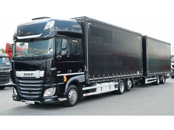 Curtain side truck DAF XF 480