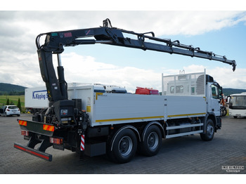 Dropside/ Flatbed truck, Crane truck MERCEDES ACTROS 2636 / 6x4 / SKRZYNIOWY 6,5 M + HDS HIAB 166 E-5 HIDUO / WYSUW 15 M / MOCNA PODŁOGA / STEROWANIE RADIOWE / ROTATOR / SPROWADZONY: picture 5