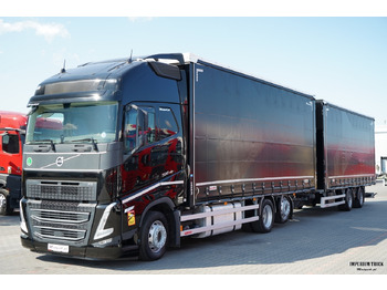 Curtain side truck VOLVO FH 500 / I-SAVE / XL / ZESTAW TANDEM PRZEJAZDOWY 120 M3 / 2023 / I-PARK COOL / ZAWIESIE DOKI DO WÓZKA / PO ZŁOTYM KONTRAKCIE SERWISOWYM: picture 3