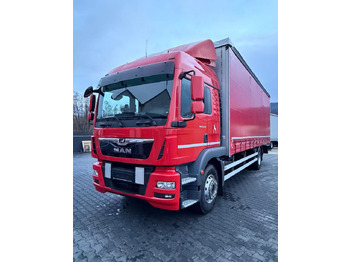Curtain side truck MAN TGM 15.250