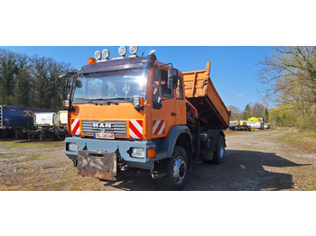 Tipper, Crane truck MAN TGM 18.240PS 4x4 3.S-Kipper mit Kran: picture 2