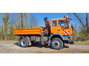 Tipper, Crane truck MAN TGM 18.240PS 4x4 3.S-Kipper mit Kran: picture 5