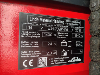 Stacker Linde L14i-1173 (M): picture 5