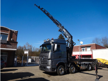 New Crane truck, Dropside/ Flatbed truck Mercedes-Benz 3453  Plattform + Fassi F820 Kran  8x2 Mercedes-Benz 3453 FASSI F820 Kran 8x Hydr. Ausschub: picture 4
