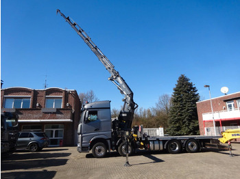 New Crane truck, Dropside/ Flatbed truck Mercedes-Benz 3453  Plattform + Fassi F820 Kran  8x2 Mercedes-Benz 3453 FASSI F820 Kran 8x Hydr. Ausschub: picture 2