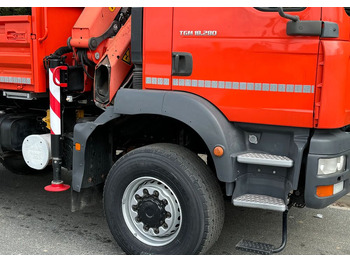 Tipper MAN TGM 18-280 MAN 4x4 HDS PALFINGER 105 KIPER WYWROTKA MEILLER BARDZO DOBRY STAN: picture 5