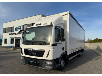 Curtain side truck MAN TGL 12.250