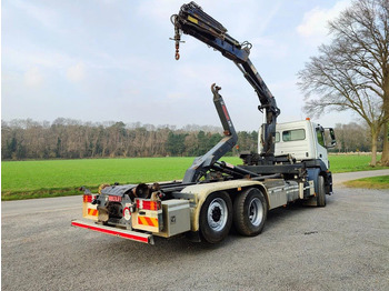 Hook lift truck, Crane truck Mercedes-Benz Axor 2536 Euro5 container multilift crane HIAB 220: picture 3