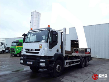 Dropside/ Flatbed truck, Crane truck Iveco Trakker 360 6x4 manual chassis: picture 3