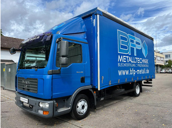 Curtain side truck MAN TGL 8.180
