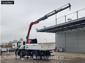New Tipper, Crane truck Iveco Eurocargo 180E320 4X2 Steelsuspension 3-Seiten Palfinger PK12.501 Euro 6: picture 2
