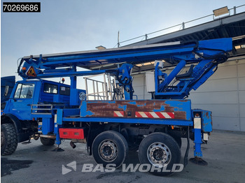 Crane truck Mercedes-Benz Unimog 6X6 Unimog Engin EGI TP 226 hubarbeitsbühne Manual Euro 2: picture 3