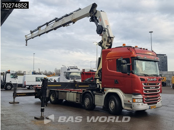 Dropside/ Flatbed truck, Crane truck Scania G450 8X2 NL-Truck Hiab X-HIPRO 1058EP-6 Kran Front stab Retarder Euro 6: picture 3