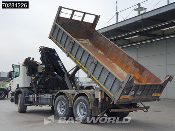 Tipper, Crane truck Scania P94 6X4 Hiab 330-4 Kran Crane 9m3 tipper Manual Steelsuspension Euro 3: picture 3