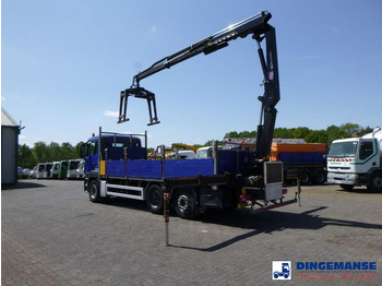 Crane truck MAN TGS 26.360 6X2 RHD + HMF 1420-K2 + grapple: picture 3