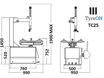 Garage equipment TC25 car tyre changer: picture 5