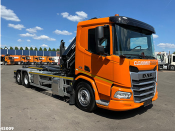 Hook lift truck, Crane truck DAF FAN XD 450 Euro 6 HMF 23 Tonmeter laadkraan: picture 3