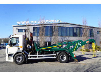 Skip loader truck, Crane truck DAF LF 18.310 E6 / Skip loader Fornal NKR 130V / HDS HMF 735 K2 / Manual gearbox: picture 3 Skip loader truck, Crane truck DAF LF 18.310 E6 / Skip loader Fornal NKR 130V / HDS HMF 735 K2 / Manual gearbox: picture 3