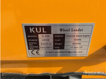 Wheel loader 2025 KUL ZL936 (Unused) Wheel Loader: picture 2