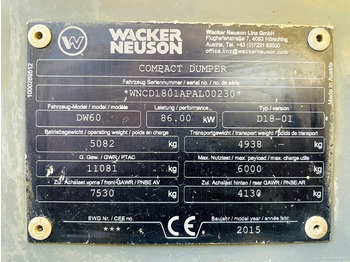 Mini dumper Neuson DW60 (3911): picture 3