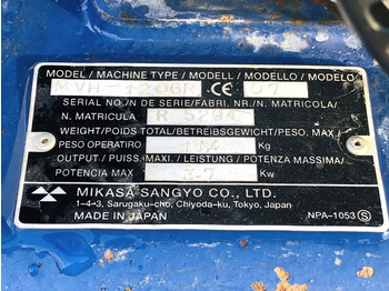 Vibratory plate Verschiedenes MIKASA MVH 120 GR (3932): picture 3