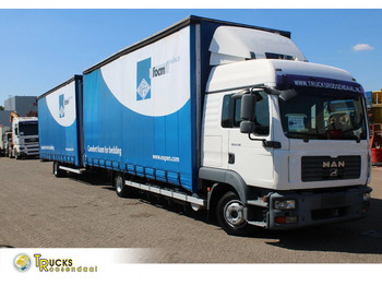 Curtain side truck MAN TGL 8.210