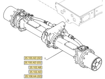 Front axle CASE