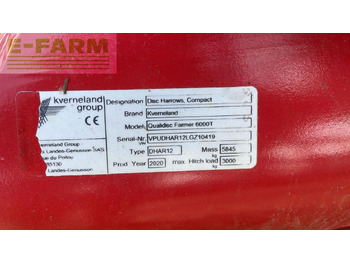 Disc harrow Kverneland Qualidisc Farmer 6000T: picture 5